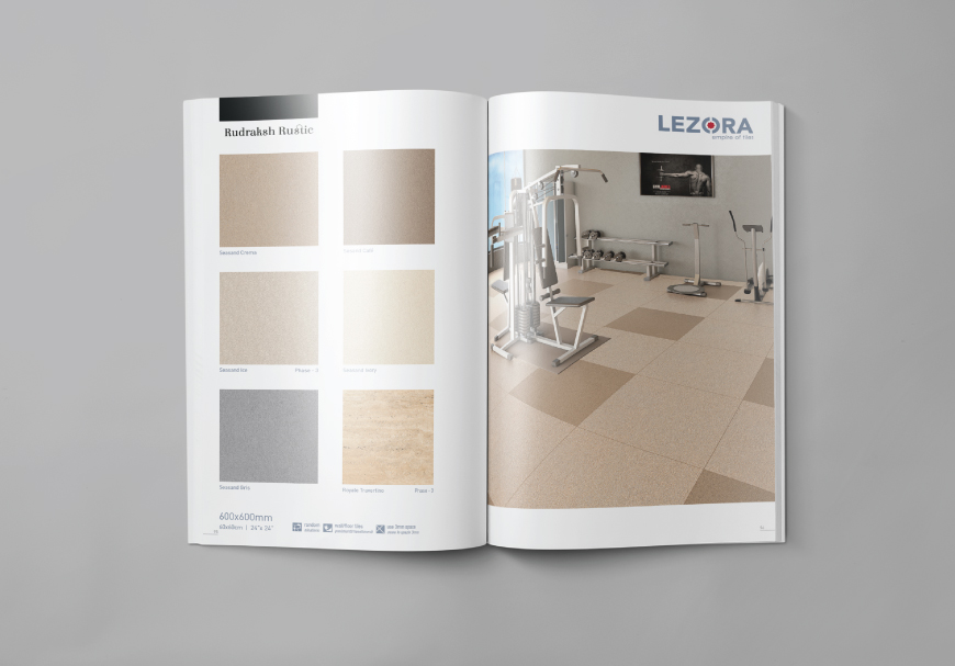 Brochure and Paper Bag, Lezora Vitrified Morbi, Gujarat