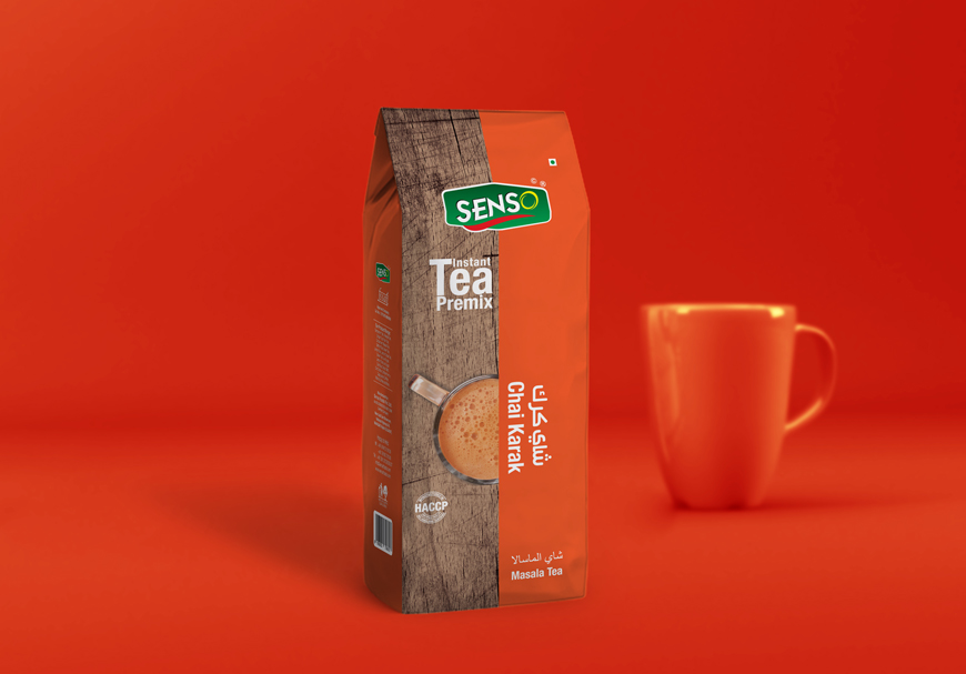 Senso Karak Chai - Instant Masala Tea Premix - 1Kg Premix Packaging - Tea Coffee Premix and Vending Machine Manufacturing - Rajkot