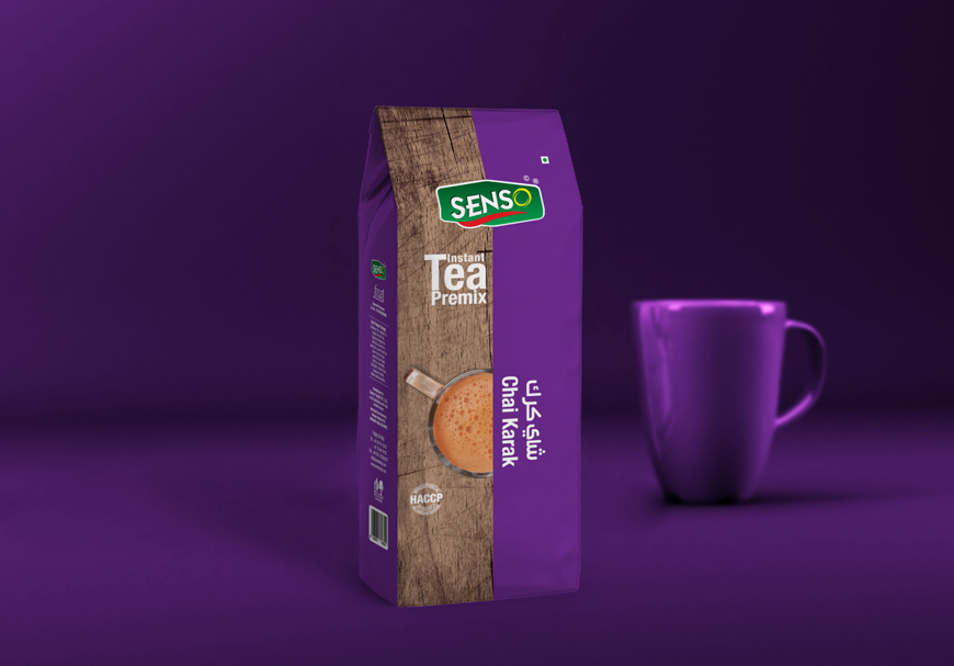 Senso Karak Chai - Instant Tea - 1Kg Premix Packaging - Tea Coffee Premix and Vending Machine Manufacturing - Rajkot